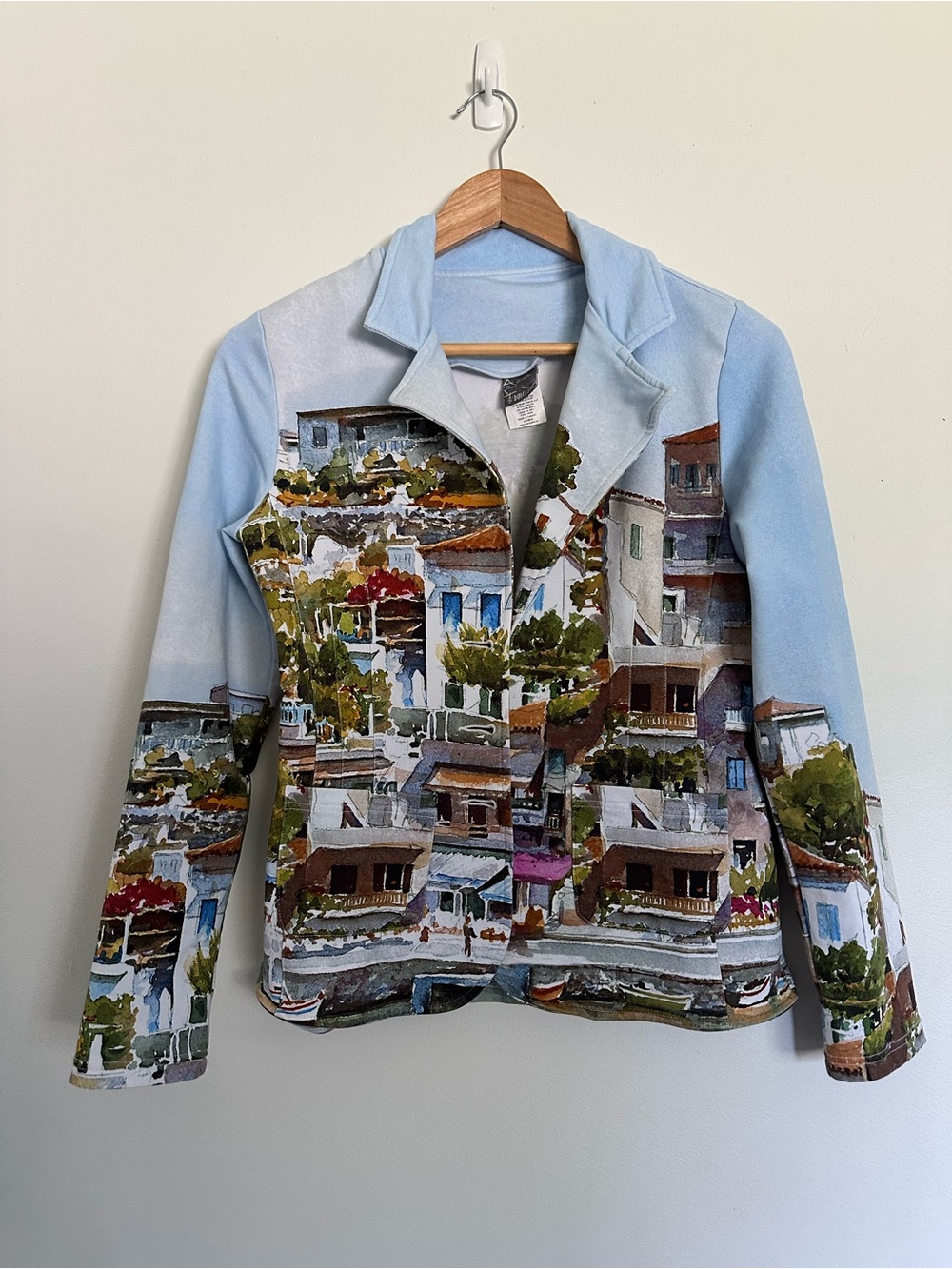 Simply ART by Dolcezza Women’s Unique Graphic Jacket Blazer Size Small